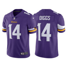 Youth Minnesota Vikings #14 Stefon Diggs Purple Vapor Untouchable Limited Player Jersey